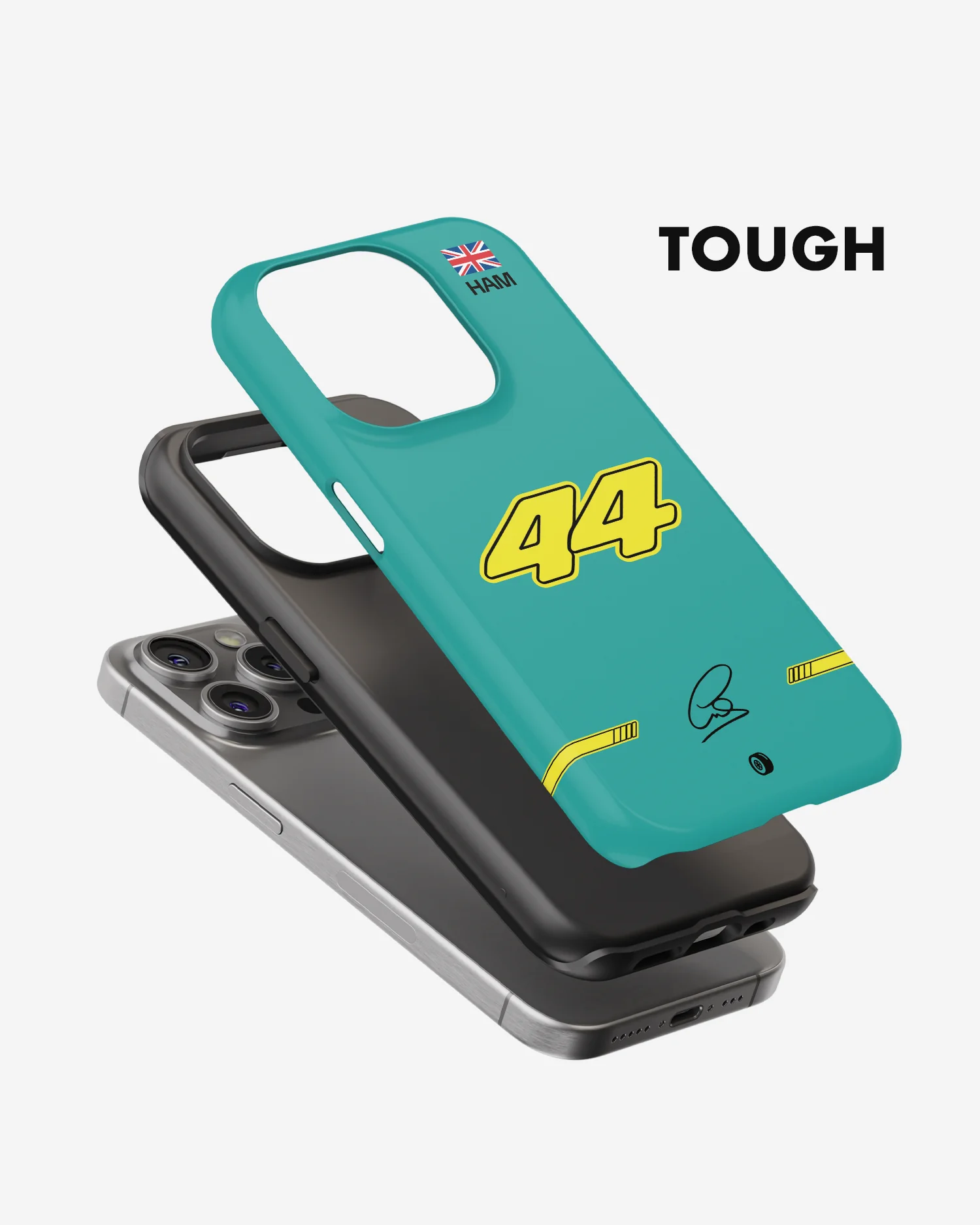Lewis Hamilton Yellow Edition 2022 F1 Phone Case - Image 4
