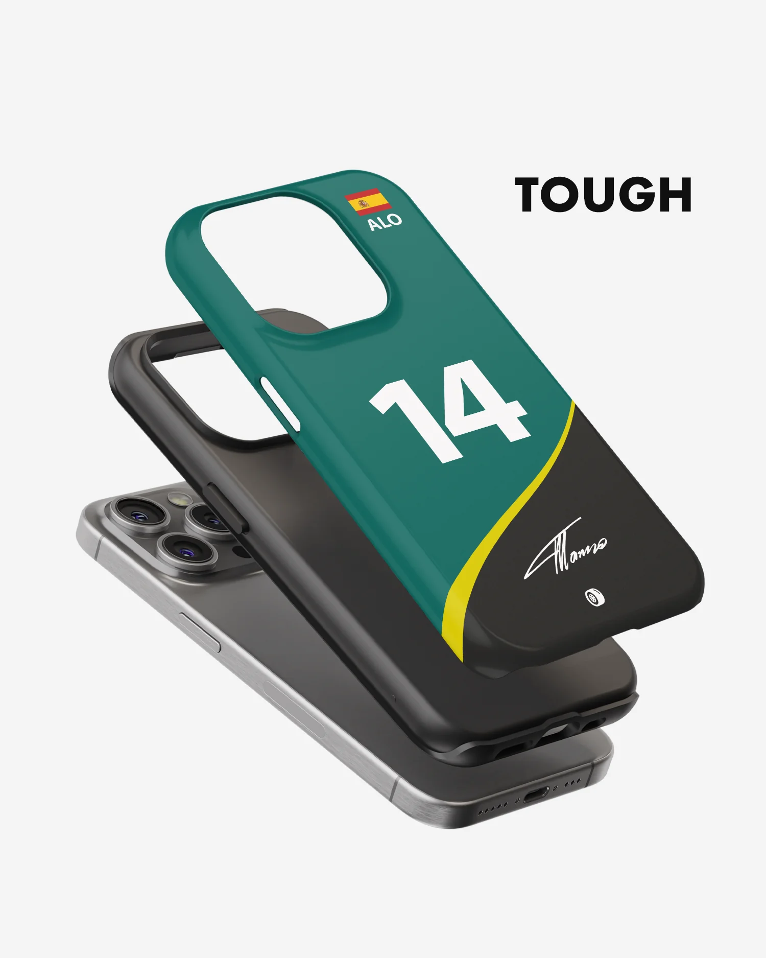 Fernando Alonso 2023 Aston Martin F1 Phone Case - Image 4