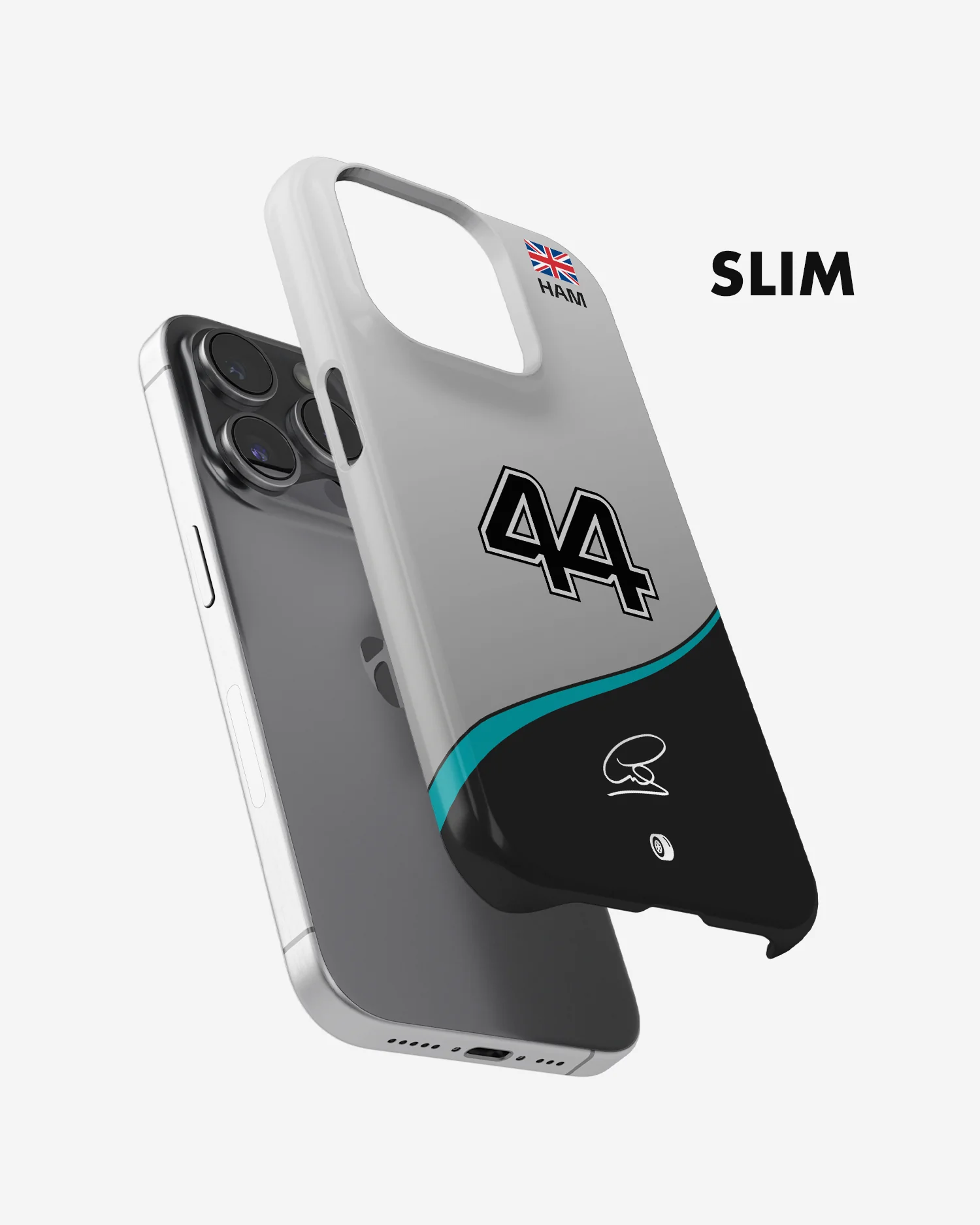 Lewis Hamilton 2024 F1 Phone Case - Image 3